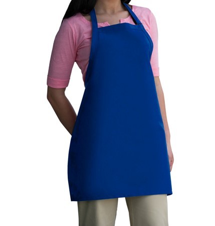 Mid Length Bib Aprons in Cobalt Blue